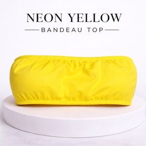 Amazon Neon Yellow Bandeau Crop Top/Sports bra